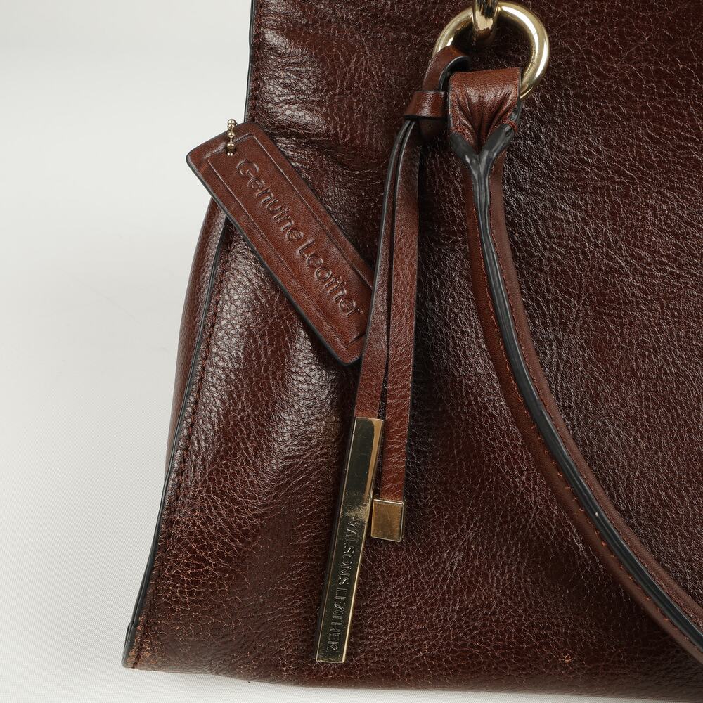 Wilson Leather Top Handle Satchel Brown Leather Purse *No Shoulder Strap - Picture 12 of 15